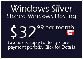 Windows Silver Shared Hosting Prices