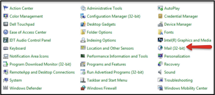 Windows Control Panel