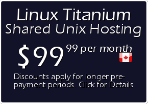 Linux Titanium Shared Hosting Prices